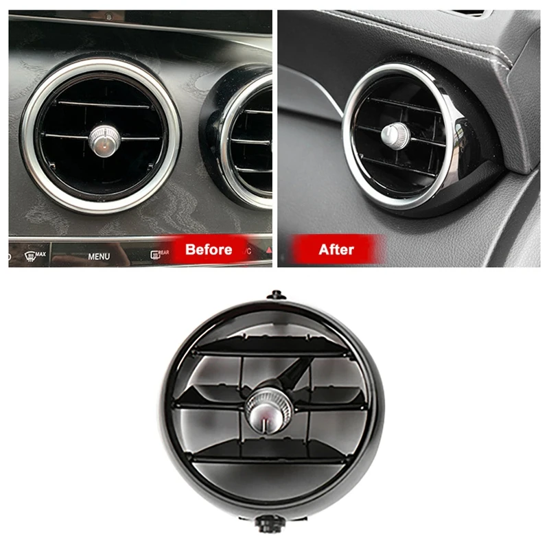 Air Conditioner Instrument Panel for Benz C Class W205 GLC W253 15-21 Middle Outlet Tuyere A/C Air Vent Folding Fittings