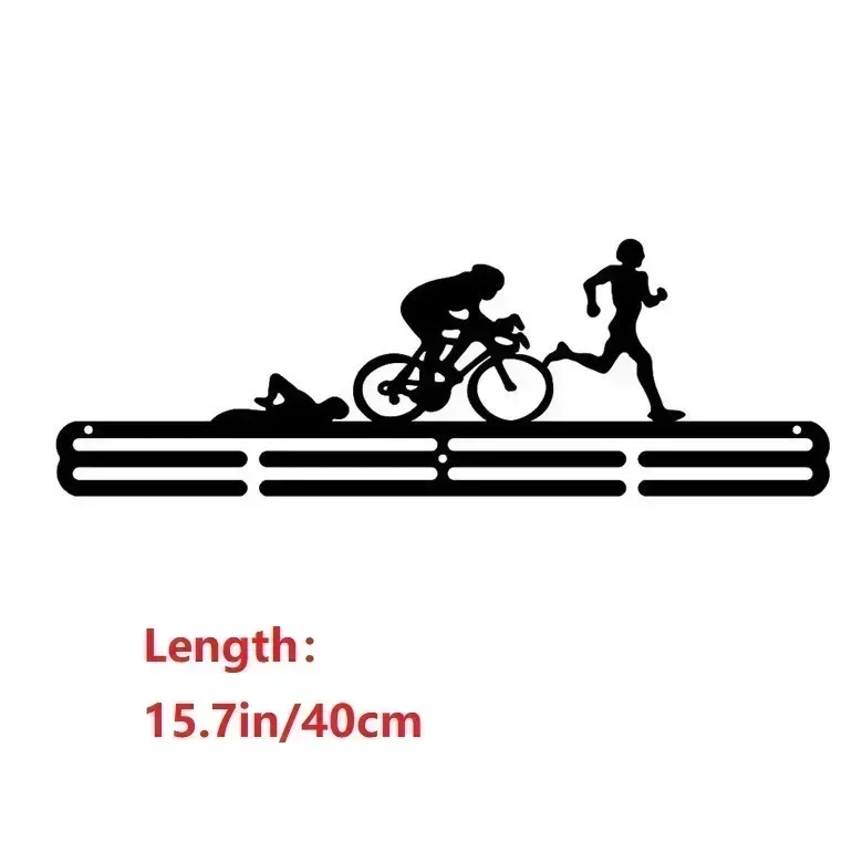 Espositore Da Parete Per Medaglie Da Maratona – Con Lavagna Per Orari Personali E 10 Rack Per Numeri Di Gara