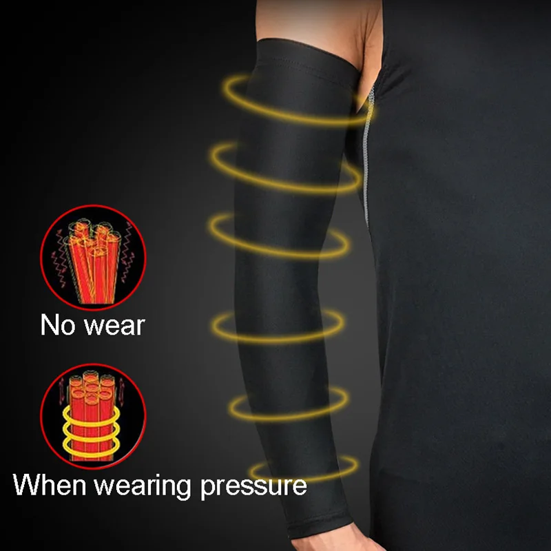 1pcs Elastic Running Cycling Arm Sleeve Anti-Slip Sport Sleeve Uv Solar Basketball Volleyball Sunscreen Hand Arm Warmer