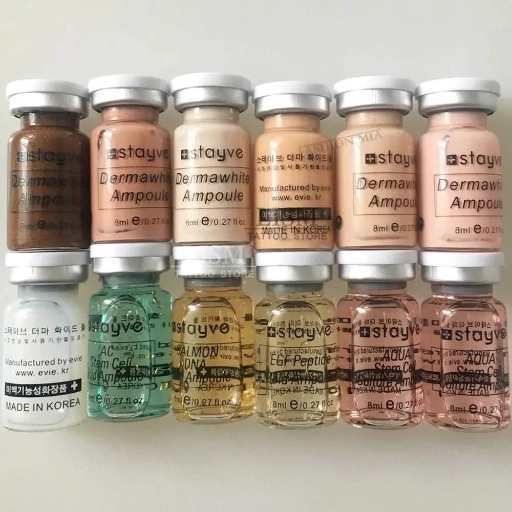 Korea Peptide/Salmon DNA Stayve BB Glow Serum 8ml Hyaluronic Acid Niacinamide Facial Skin Care Liquid Foundation