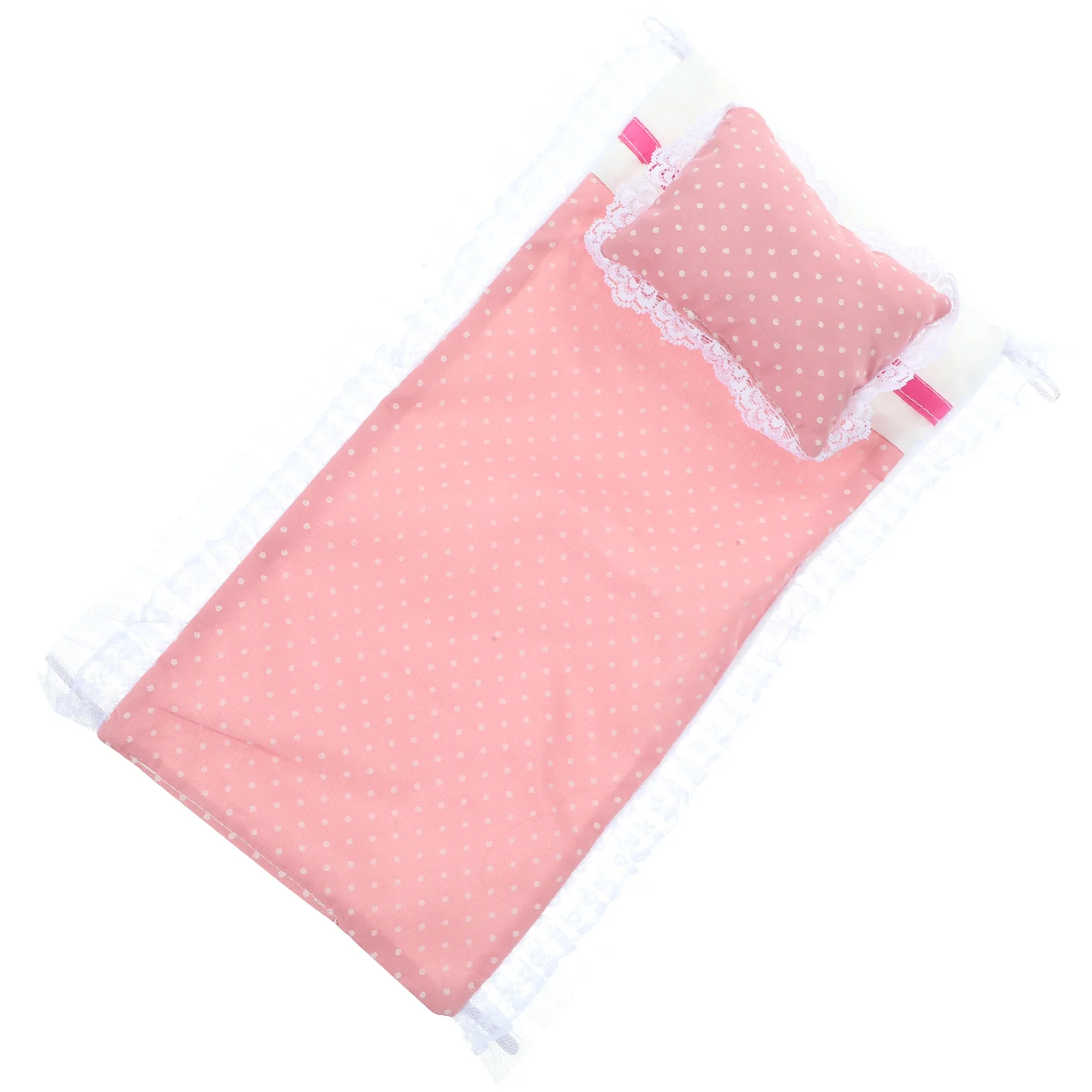 

Doll Bedding Dollhouse Bedding Set Comforter Pillows Miniature Bedsheet Mini House Bedding Realistic Bedroom