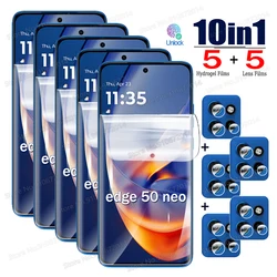 Ultimate Hydrogel Screen and Lens Protection Kit - 10 - in - 1 Pack - Motorola Edge 20 Lite (HD Soft Film)