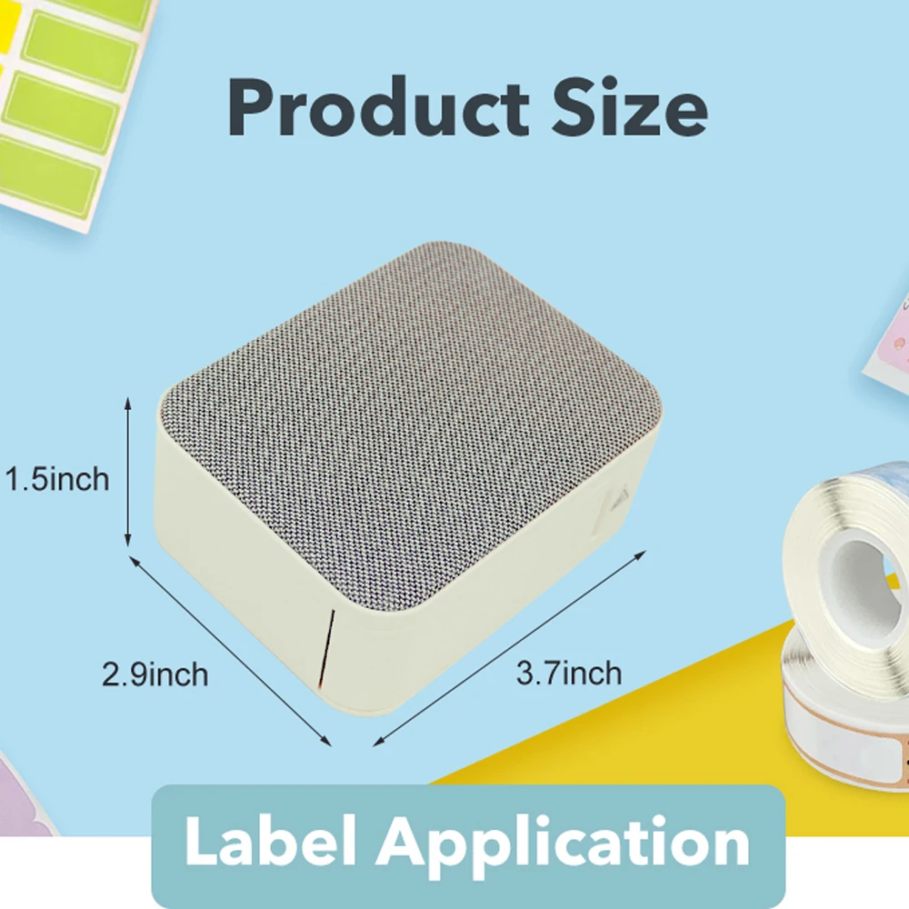 Marklife P15 열전사 라벨 프린터 미니 블루투스 접착 라벨 프린터 (학교, 사무실, 주방용) 선물/DIY/창의적인 작업/마킹용