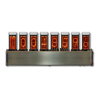 New arrival 8 LED Tubes World Line Rate of Change Detector Pseudo-Neon Tube Clock Steins Gate Hand-made Gift Replica Anime Model 1