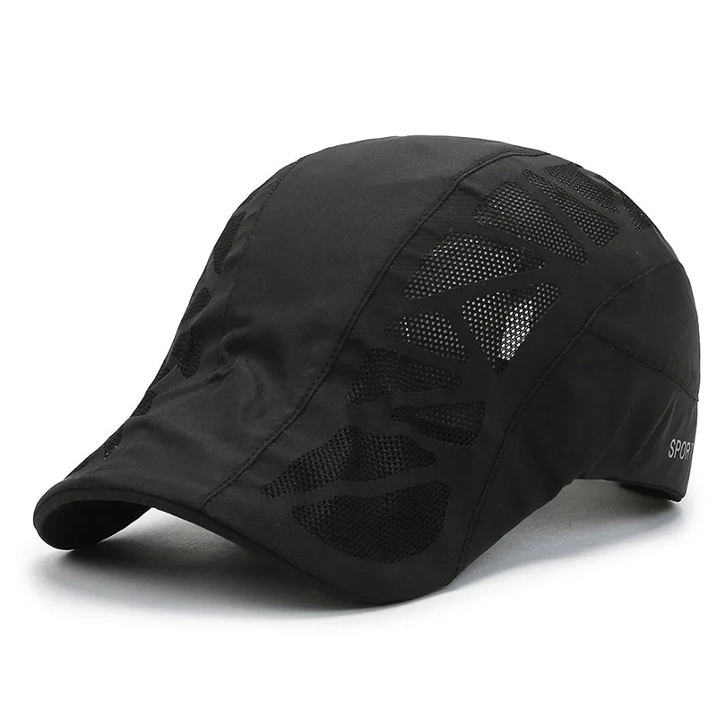 Sommer Sport Herren Sonnenhüte Atmungsaktives Mesh Schnelltrocknend Schirmmützen Outdoor Gorro Hombre Boina Golfhut Fashion Solid_voghion.com