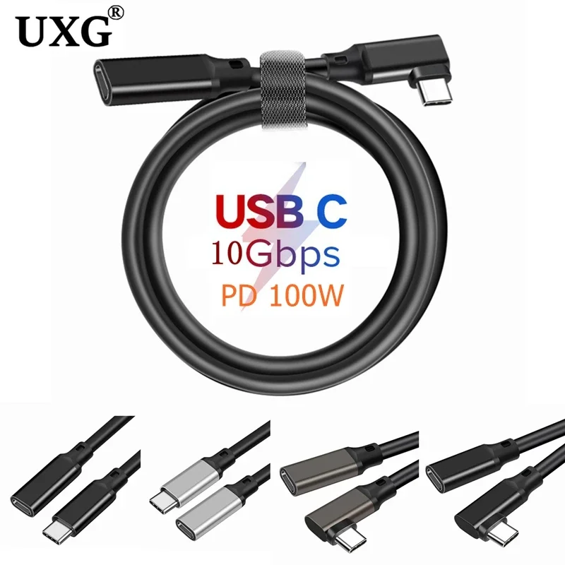 USB 3.1 Extension USB C PD100W 10Gbps 4K 60Hz Male to Female Type C  Extender Fast Charging Video Date Cable Cord for MacBook Pro