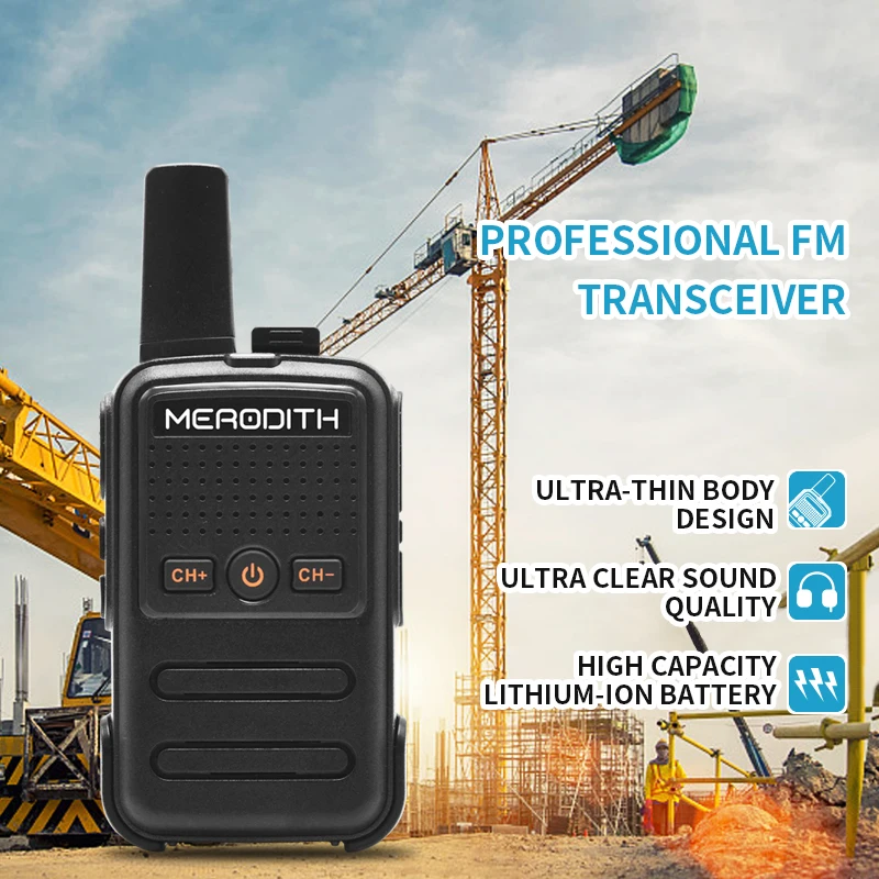 

Портативная мини-рация MERODITH C56, 2 набора, с USB type-C, для охоты