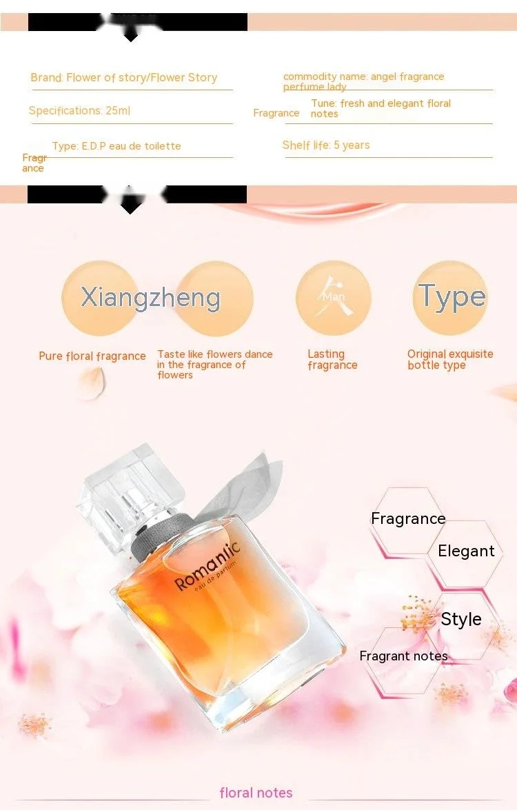 La Storia di New Perfume Profumo di Fiori Eau De Toilette da Donna Fragranza Spray per Studenti con Toni di Fiori Freschi e Naturali_voghion.com