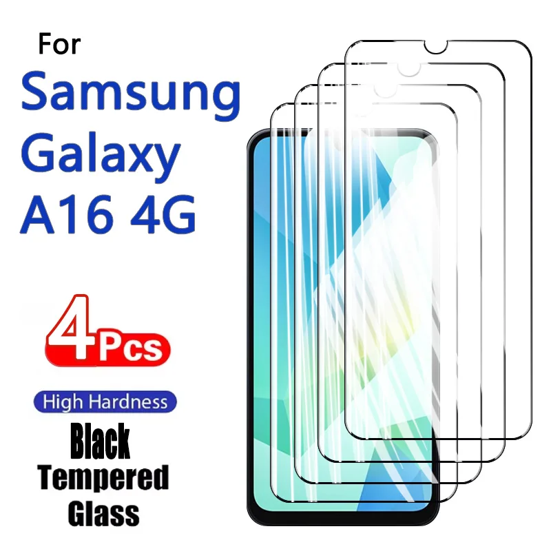 Galaxy A16 4G Tempered Glass Screen Protector - Ultra-Clear 9H Crystal, Anti-Scratch, Case-Friendly, Fingerprint Resistant 6.7