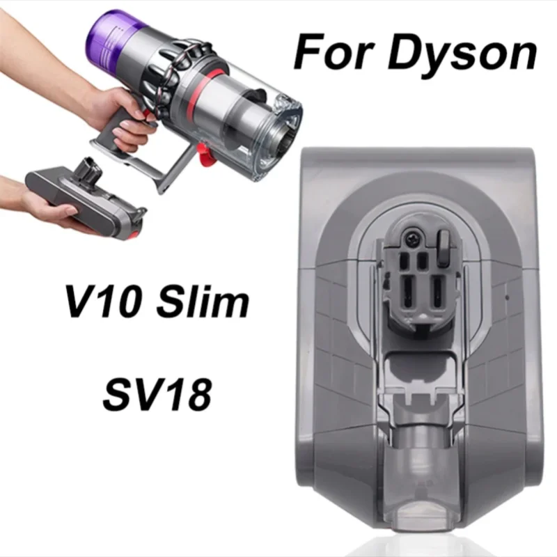 Rechargeable Battery Vacuum Cleaner Battery 18V 3000mAh 4000mAh for Dyson V10 Digital Slim Fluffy Extra SV18 Rechargeable Li-ion Battery Pack Vacuum Cleaner Accessories