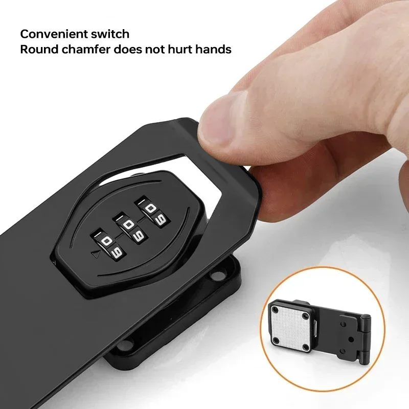 Combination Padlock 3 Digit Household Security Cabinet Keyless Drawer Zinc Alloy