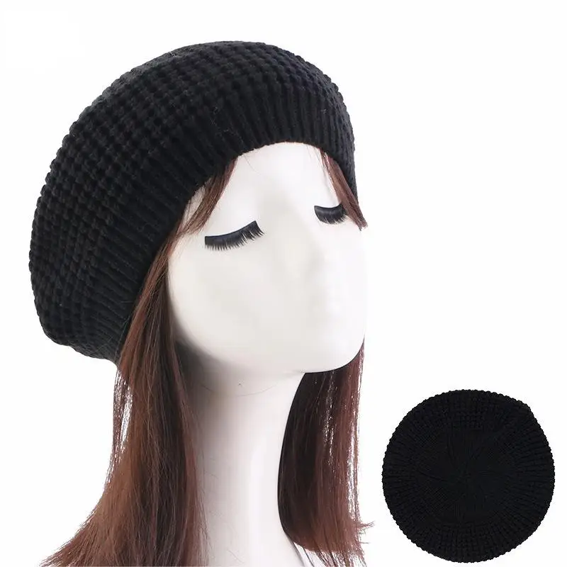 Autumn and winter knitted warm women's beret Skullies & Beanies for girl