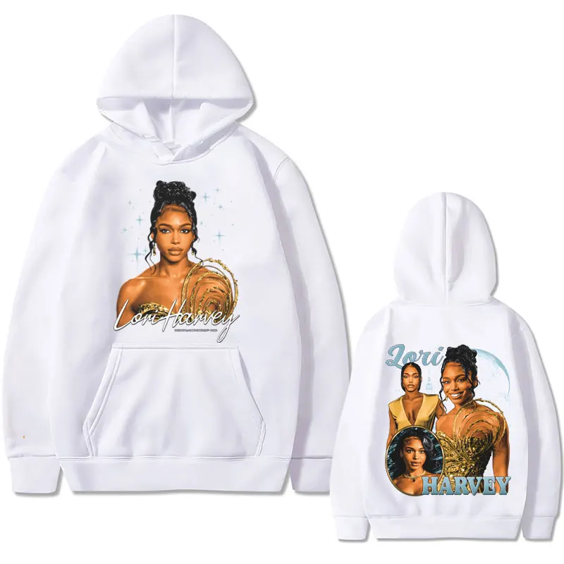 Lori Harvey Sexy Art Aesthetic Graphic Hoodie Men Women Hip Hop Oversized Sweatshirt High Quality Unisex Fashion Vintage Hoodies