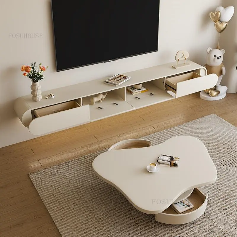 Brown Tv Table For Minimalist Living Room Design