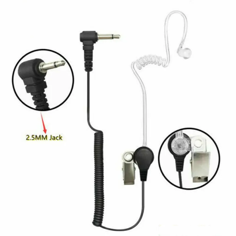 

2.5mm 1Pin Listen Only Acoustic Tube Earpiece Headset Compatible with Talkabout Radio