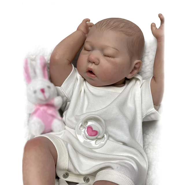 50cm bebe bonecas reborn toque macio real realista dormir recém-nascidos  bebês mão-detalhada pintura bonecas do bebê crianças jogar brinquedos  presentes - AliExpress