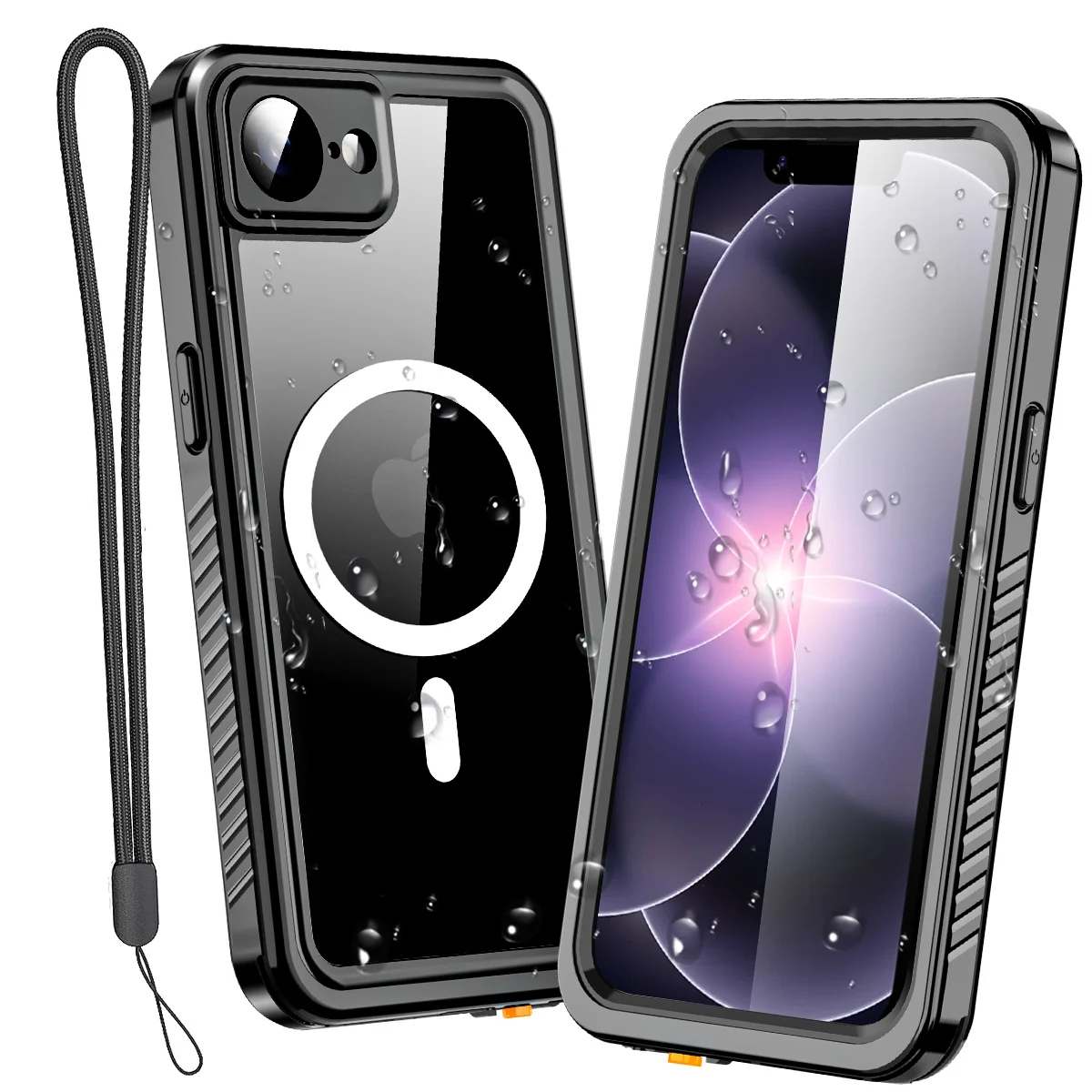 Durable IP68 Waterproof Metal Phone Case with Magsafe Magnetic Cover