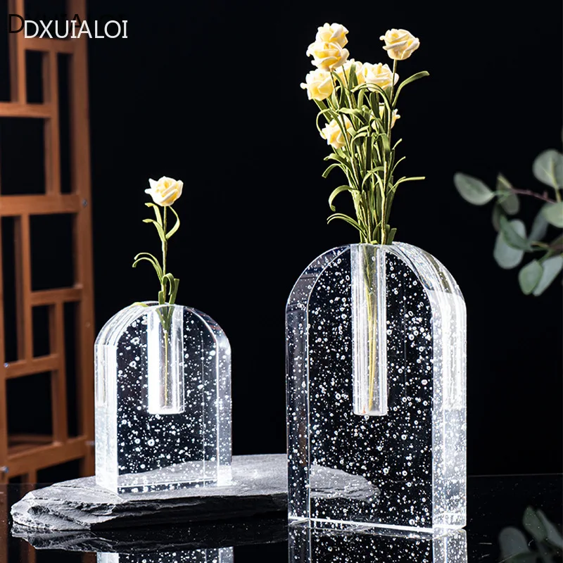 

Nordic style bubble vase Office desktop ornaments Glass Vase Restaurant decorations Crystal flower vessel home decoration