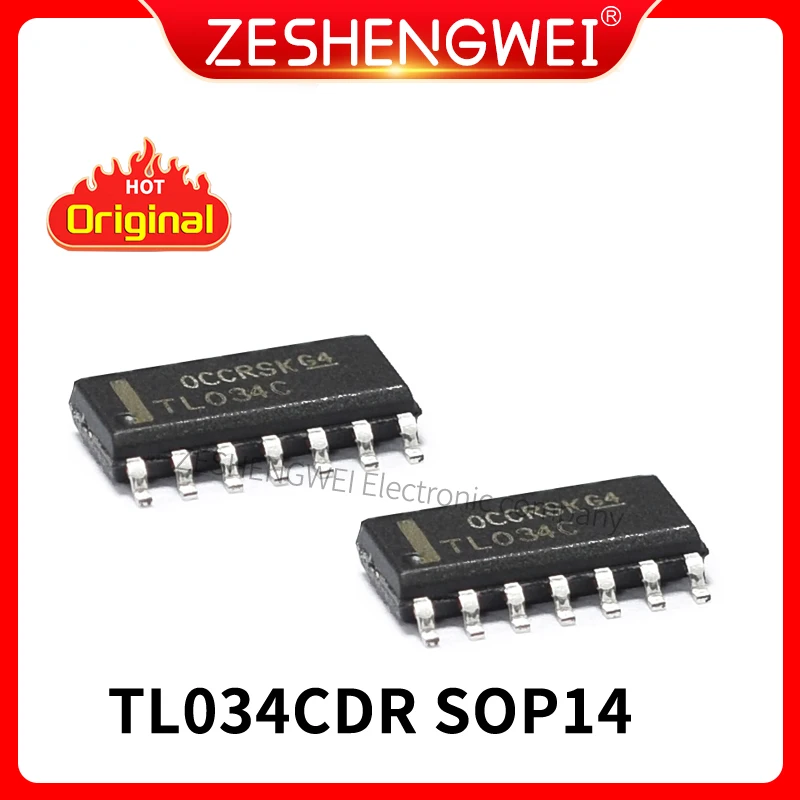

5PCS New TL034CDR Patch SOP14 TL034C Amplifier Original IC In Stock