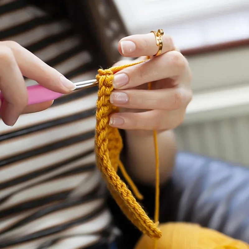 Crochet Finger Guard, Alloy 12Pcs Crochet For Knitting 