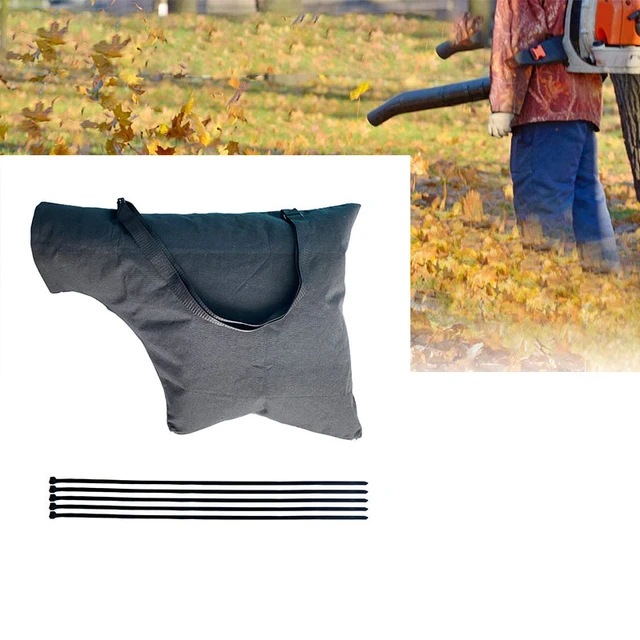 Leaf Blower Vacuum Zippered Lawn Cleaner Bag Garden Leaf Shredder