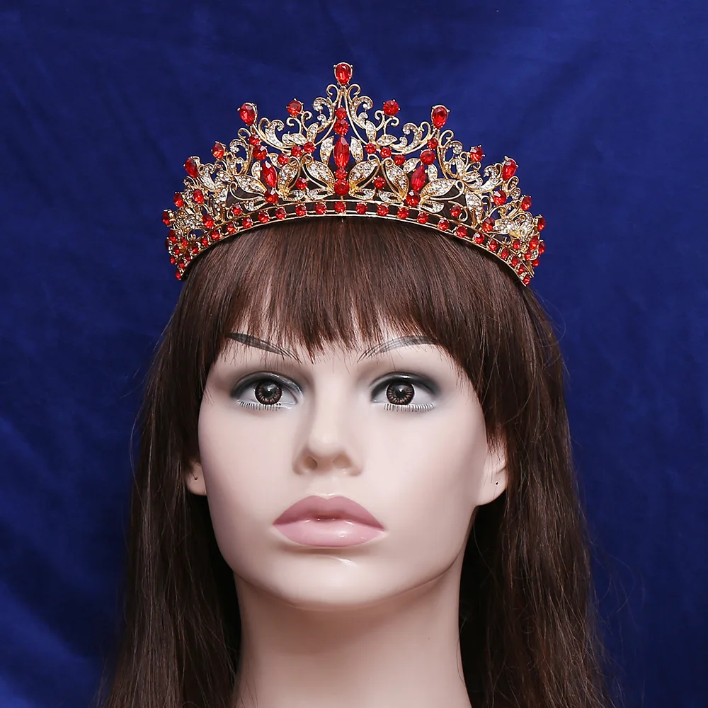 Sa1aabf84a3a244a1aefba3ed97a5d4fcu Bridal Jewelry Set with Tiara Necklace and Earrings Rhinestone Wedding Accessories, 6 Colors – Perfect for Shower, Ceremony, Party Mallzona