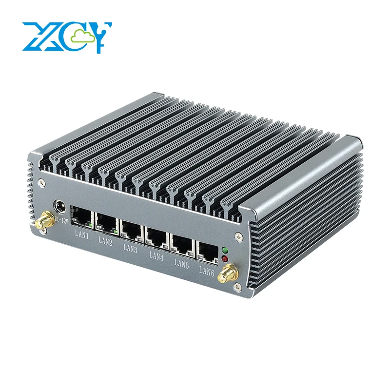 XCY Mini PC i5-1135G7 4 Cores 8 Threads 6x LAN 2.5G Intel i225V NIC 4x USB RS232 HDMI Mini PCIE GPIO Windows 10 Linux/Ubuntu mini pc 11th gen i5 1135g7 6x lan intel i225v 2 5g lan gpio 4k hdmi support windows 10 linux ubuntu x86 router