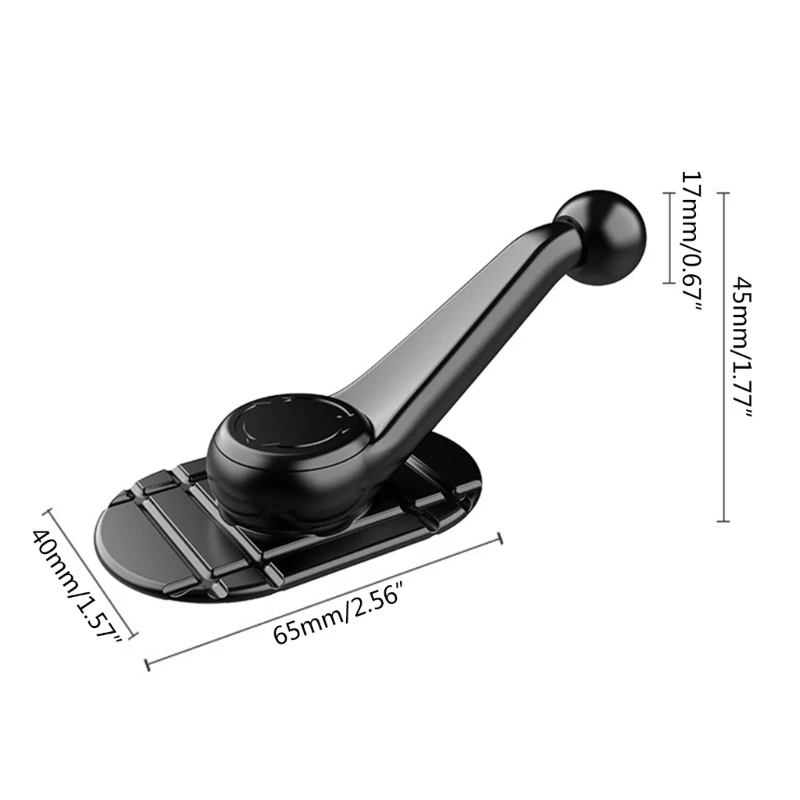 Supporto A Sfera 17mm Per Cellulare E GPS – Prolunga Regolabile A 360° Per Cruscotto E Griglie Di Ventilazione