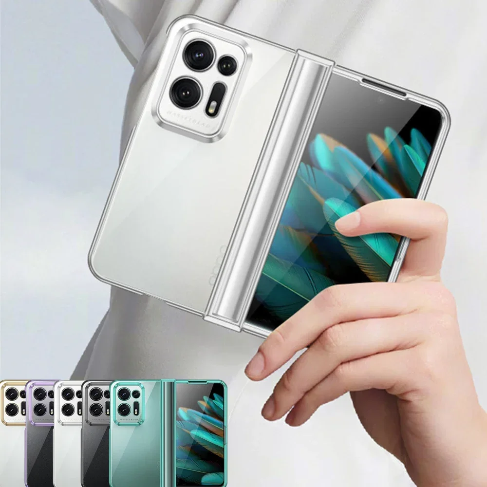 HD Transparent Clear Plating Shockproof Anti-Fall Case with Non-Stick Fingerprint Protection