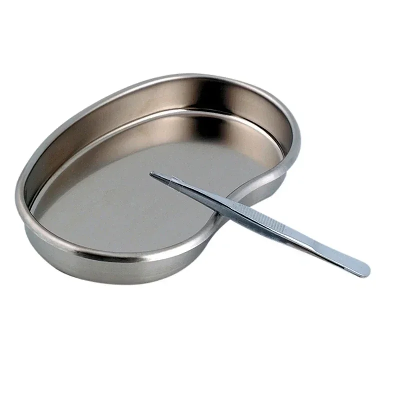 Stainless Steel Kidney Shaped Sterilized Tray Jar Pot Container Bottle Tweezers Medical Dental Surgical Cosmetic Tattoo Accesory 4