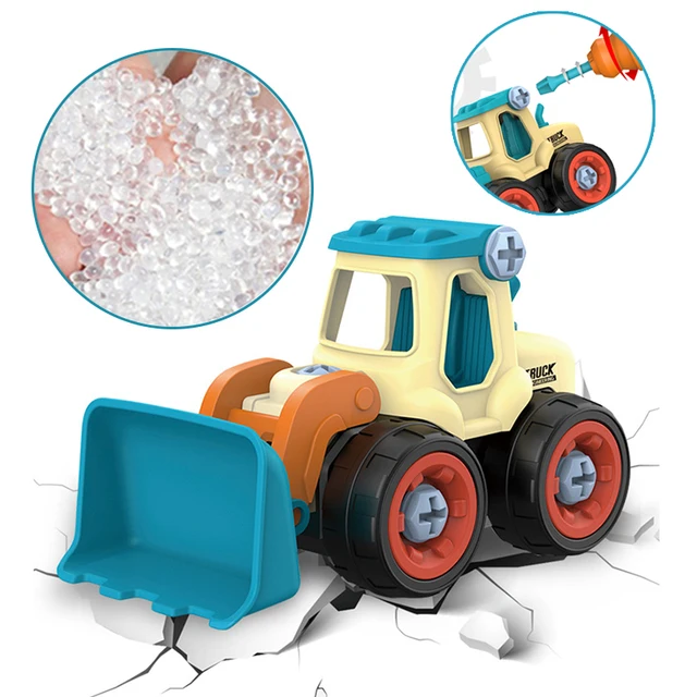 Nut Disassembly Loading Unloading Engineering Truck Excavator Bulldozer Kids Screw Boys Creative Tool Education Toys Car Model 3