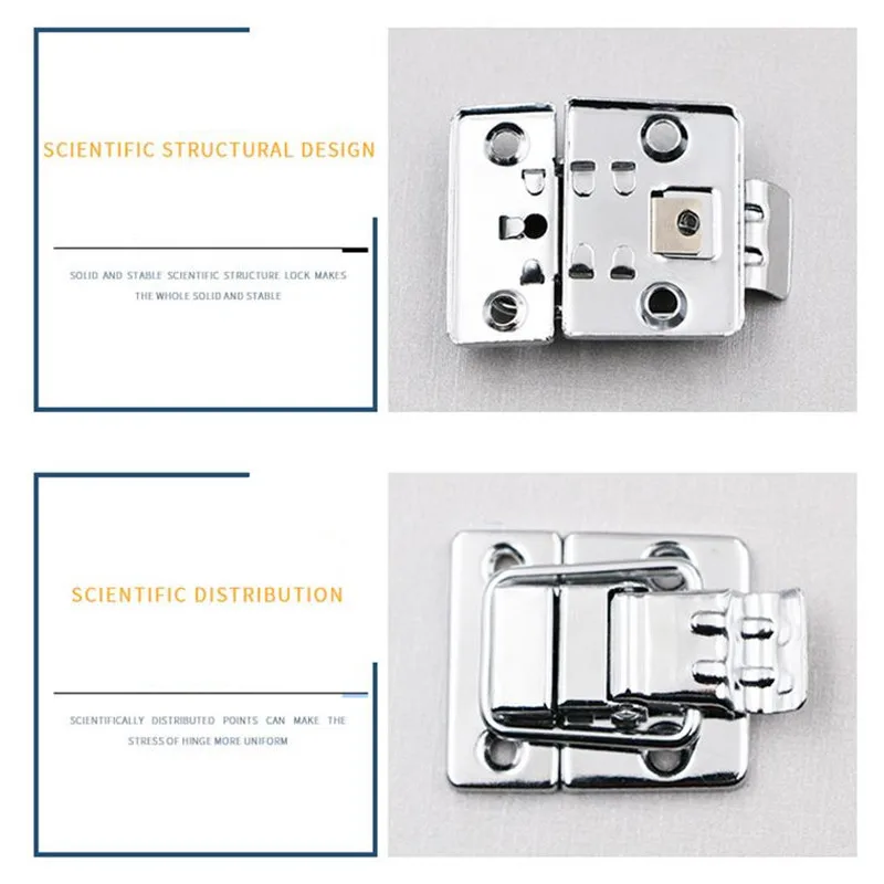 Description Picture 4 of itemStainless Steel Lock Box Toggle Latch Chest Box Case Lock Suitcase Tool Clasp Fitting Combination Lock Belt Hasp Buckle Hardware