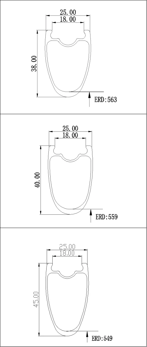 Description Picture 3 of item700C Carbon Fiber Road Bike Wheels 25mm Wide Symmetrical Rim Tubeless Ready Lightweight Bicycle Rims for Enhanced Riding Experie