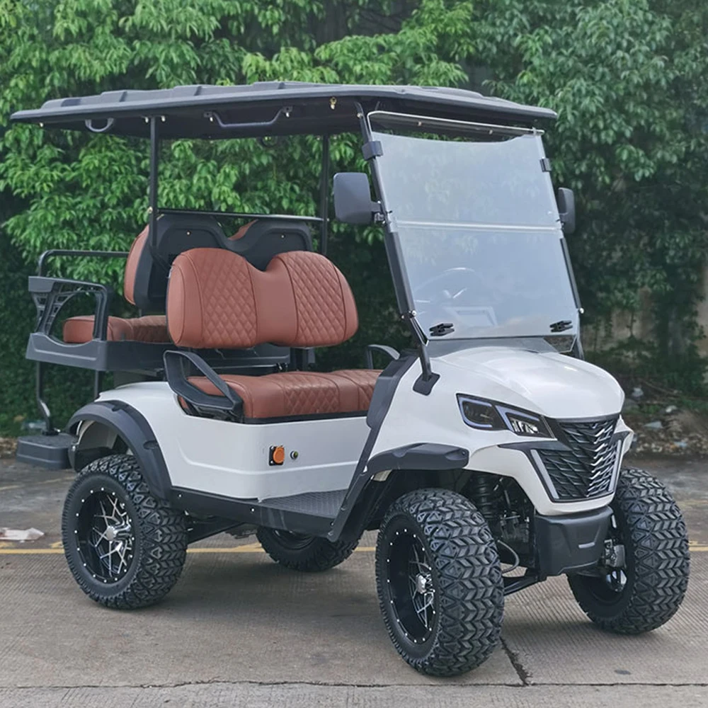 Nuova Vendita Calda Di Alta Qualità Personalizzata 72V Batteria Al Litio Golf Buggy 2 + 2 4 Posti Buggy Motore A Corrente Alternata Fuoristrada Carrel