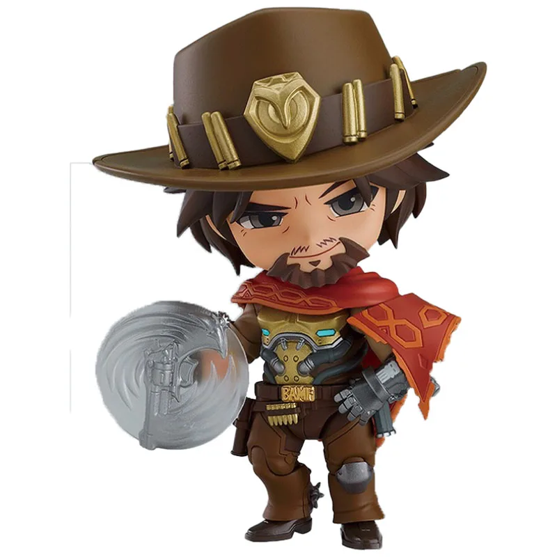

100% Original Good Smile Nendoroid GSC 1030 McCree OVERWATCH Anime Figure Model Collecile Action Toys Gifts
