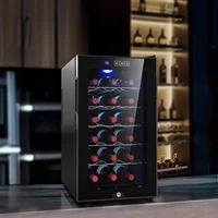 6 8 12 18 Bottles Wine Cooler Refrigerators Freestanding Countertop Double-Layer Tempered Glass Door Wine Cellars Wine Fridge 1
