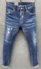Dsq2 Men's Ripped Jeans Luxury Brand Light Blue Holes Long Jeans Quality Street Fashion Male Stretch Skinny Pants Men Clothing 6
