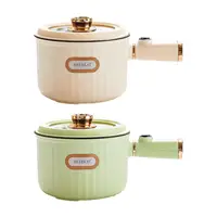Multi Functional Mini Cooker Pot Nonstick Household 1.6L Multifunctional Electric Skillet for Oatmeal Ramen Steak Dumpling 1