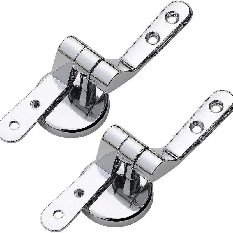 2pcs Toilet Seat Hinges Zinc Alloy Toilet Cover Mounting Connector Lid Hinge Fittings Replacement Bathroom Accessories
