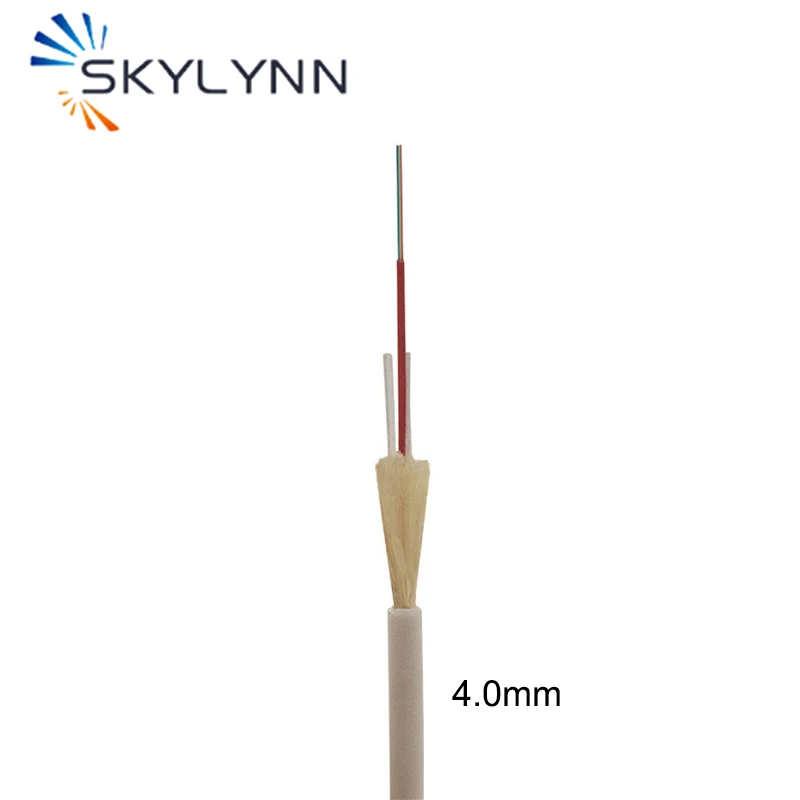 Hot In France Optimised Diameter 2.8mm/3.0mm/3.3mm 4.0mm/5.0mm/6.0mm Indoor and Outdoor Dual Sheath Drop Cable For Overhead Line