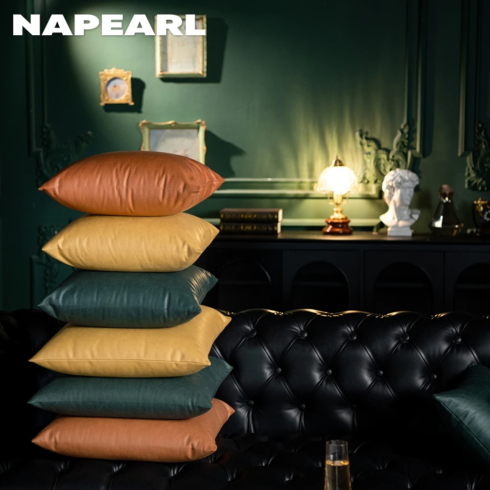 

NAPEARL Multi Color Solid Color Cushion Cover Soft Pillow Cover Home Decor For Living Room Sofa Seat Cafe 45x45 30x50 50x50cm