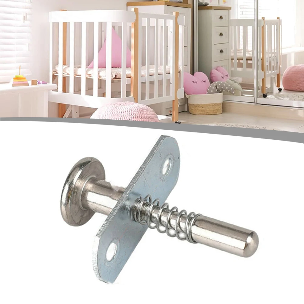 Furniture Bolt Latch Plunger Latches Steel Spring-Loaded Bolt Plunger Latchs Crib Spring Latch