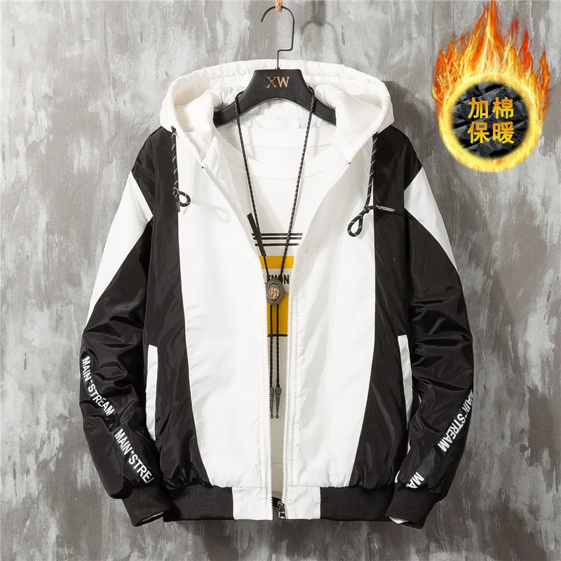 

Thick Jacket Mens Warm Coat Windproof Bomber Jacket Splicing Cargo Jackets Male Winter Jacket Camouflage Baseball Jacket
