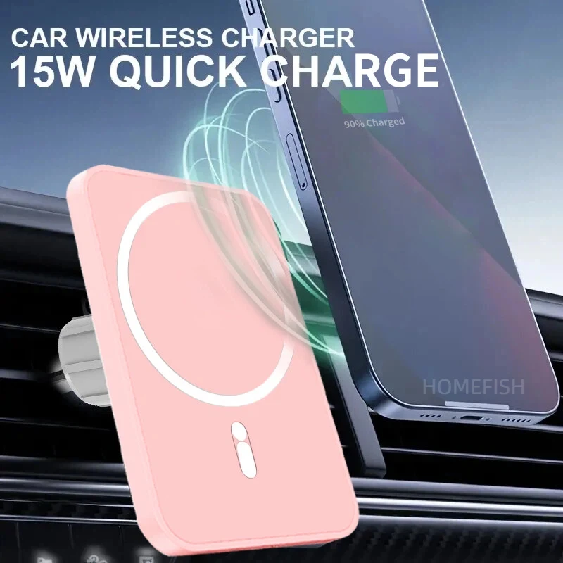 HOMEFISH Magnetic Car Wireless Charger For Phone Pad Watch Station
