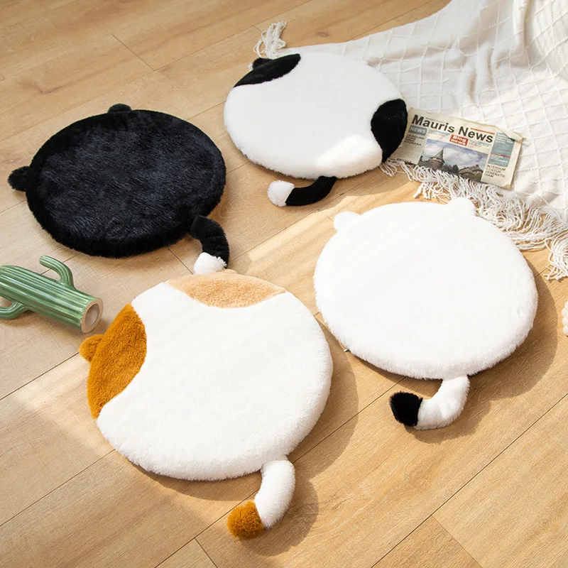 Cartoon Memory Cotton Round Seat Mat Bay Window Balcony Tatami Floor Butt Mat Dorm Office Bench Mat