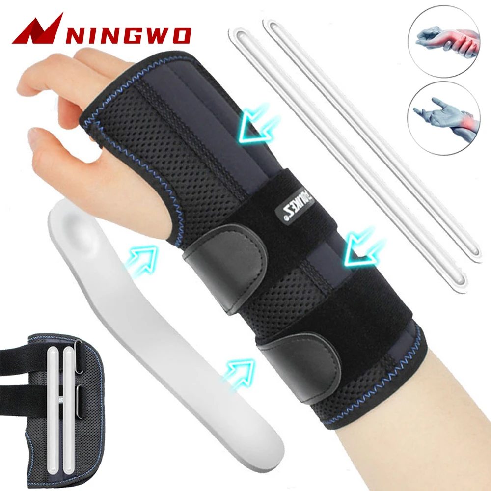 

1 PC Wrist Brace for Carpal Tunnel Relief Night Support with 3 Stays,Adjustable Wrist Support Splint for Right Left Hands