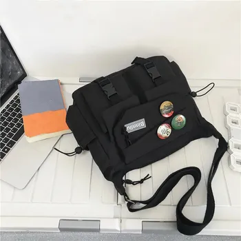 Casual Nylon Crossbody Bag For Men Women Teenager Large Capacity Messenger Bag Student Single Shoulder Bag For Travel Daily Use - Image 3
