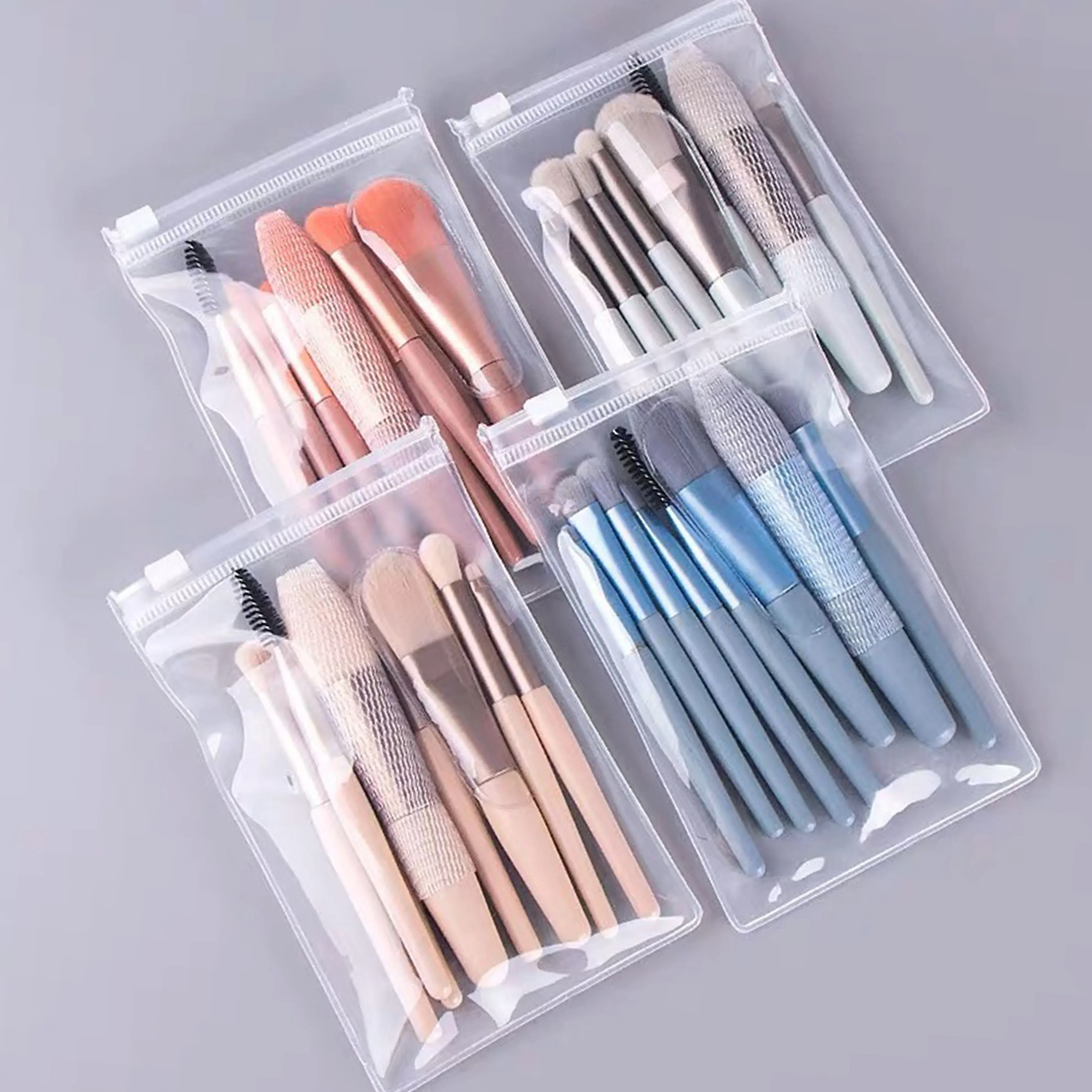 Portable Soft Hair Makeup Brush Set for Powder, Concealer, Eyeshadow, Blush, and Foundation