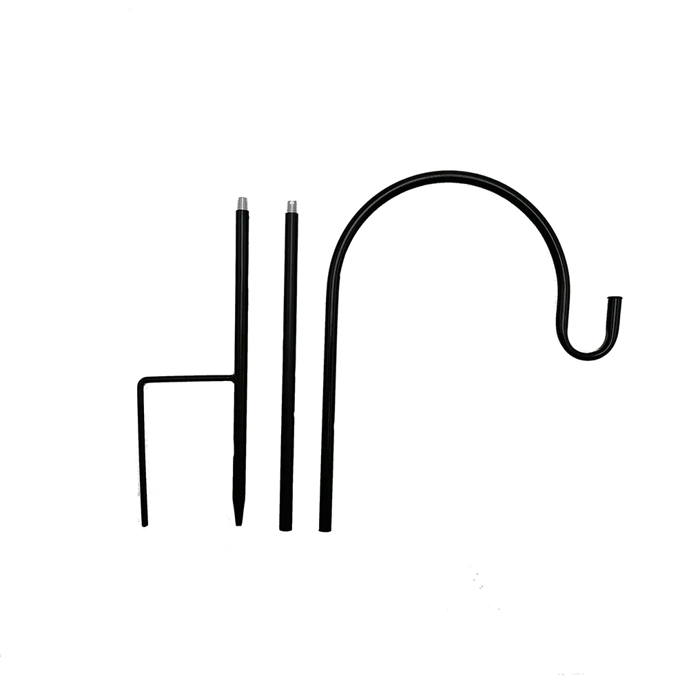 Shepherd Hook Garden Wrought Iron Stake Outdoor Plant Flower Basket Hanger Basket Hook Garden Decoration garden hooks