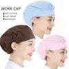 Women Man Cotton Dust proof Work Cap Accessories Bundled Hair Work Headband Chef Cap Food Service Cook Hat Canteen Catering 1